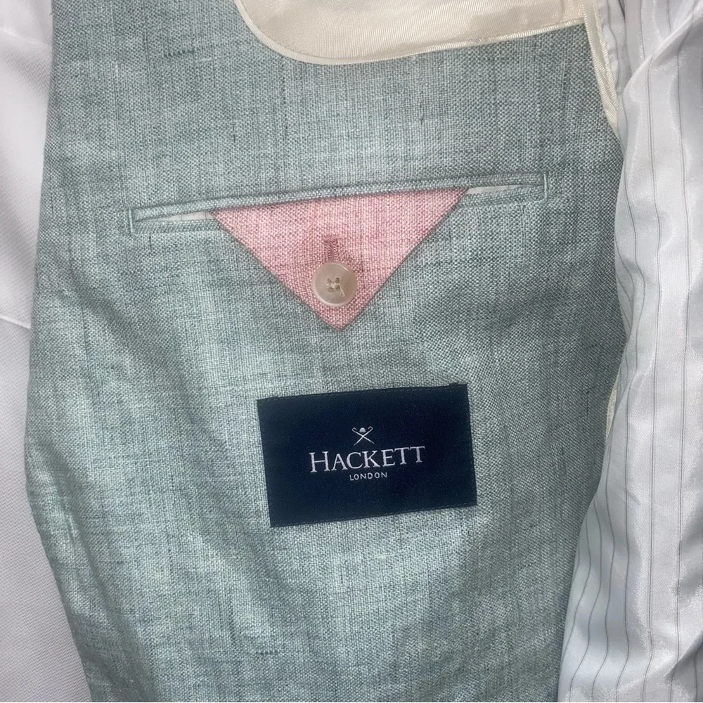 Hackett London Linen Hopsack Blazer, 42R